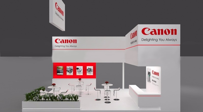 Canon-上海進博會展會搭建|進博會展位設計|進博會展覽裝修