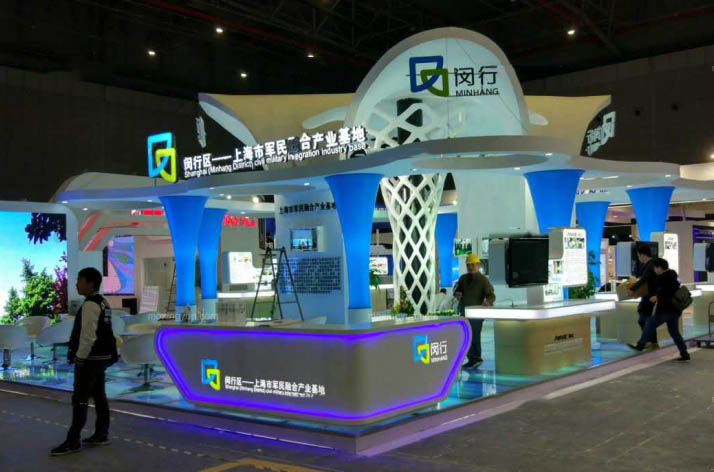 北京展位搭建-閔行翔鴻-無人機展位搭建