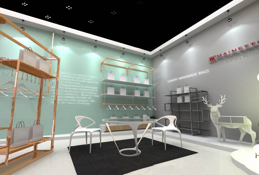 廣州展台設計-MAINETTI-箱包皮具展台設計