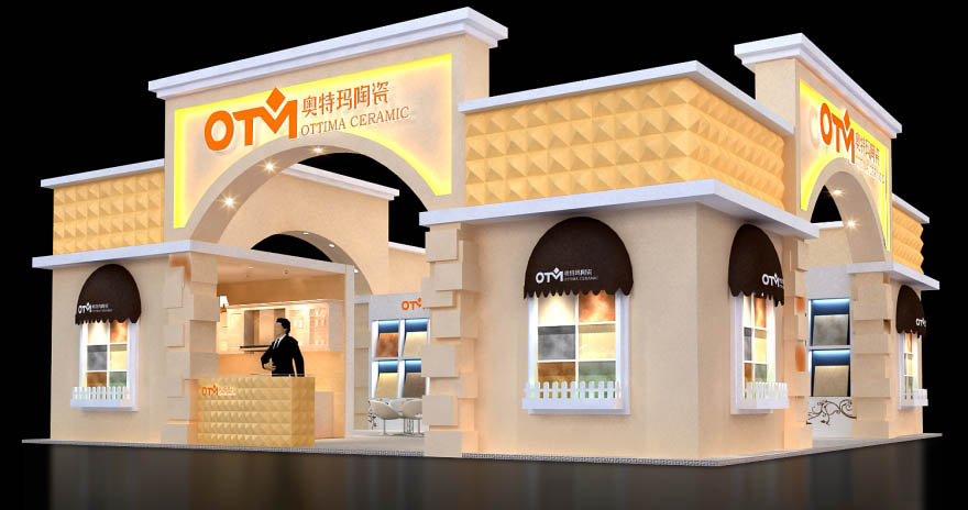 陶瓷展台搭建-奧特瑪-上海展會設計製作