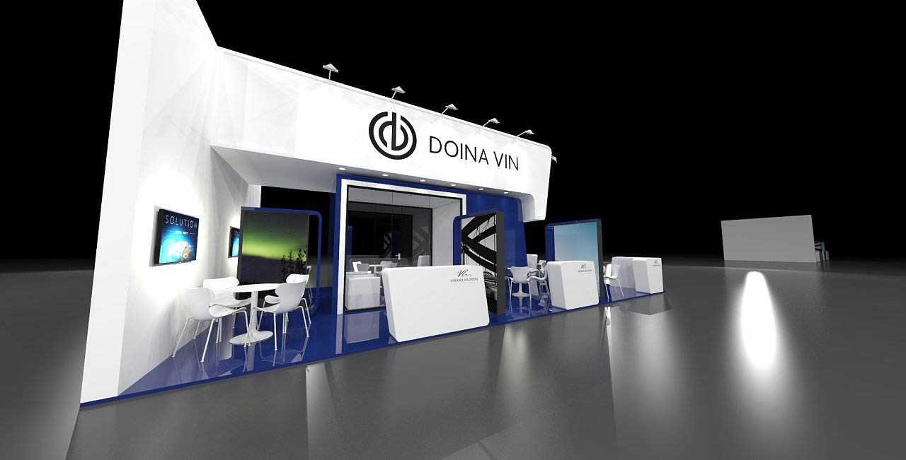 廣州展台展會布置-DOINA VIN-酒店用品展會搭建設計