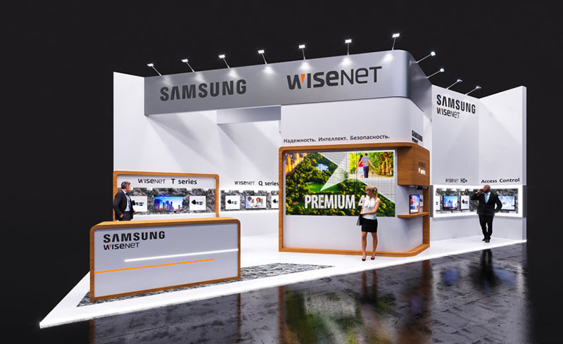 國際會展展會搭建-SAMSUNG-國際展台展位設計裝修