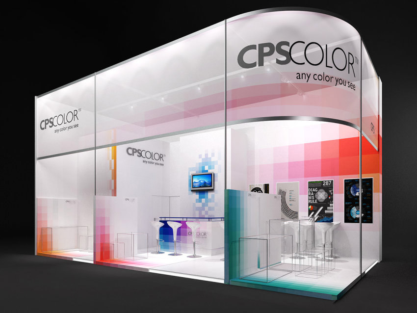 上海設計會展搭建-CPScolor-塗料展設計搭建