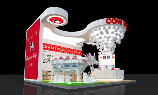 食品展台展會搭建-COW STYLE-廣州會展展台設計