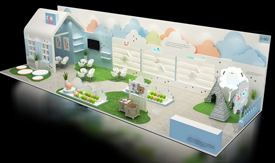 香港設計展台-CENTEL-嬰兒用品展會搭建設計