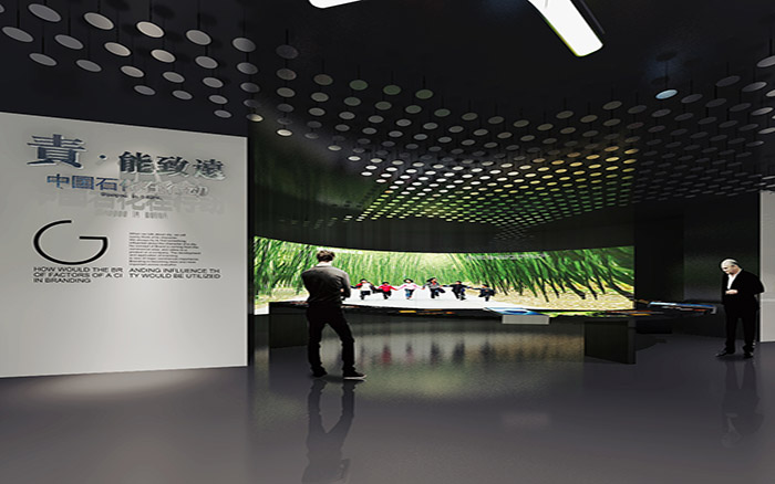 中石油設計展廳施工|展廳裝修搭建|中石油展廳展示設計