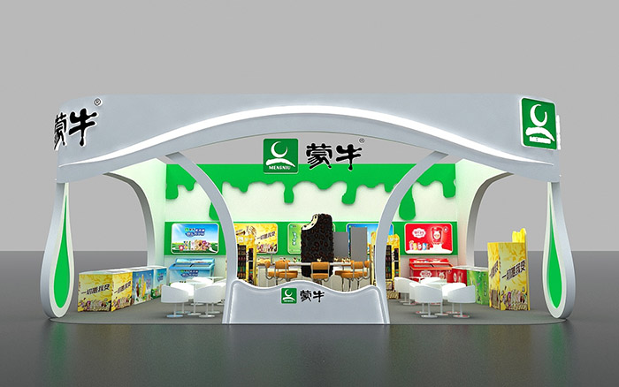 AIFE展台搭建-蒙牛-北京展覽展位設計