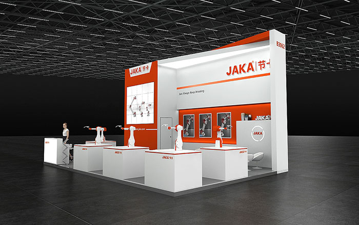 深圳展台搭建-節卡-機器人展會設計布置