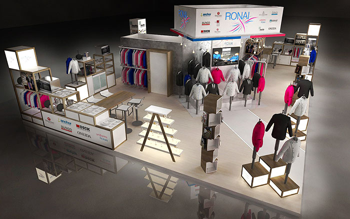 上海展台設計搭建-RONAI-服裝展會布置裝修