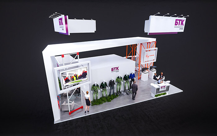 服飾展會搭建-6TK-迪拜展台搭建設計