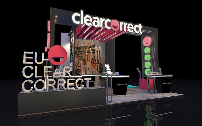 廣州特裝展覽裝修-clearcorrect-口腔展台設計