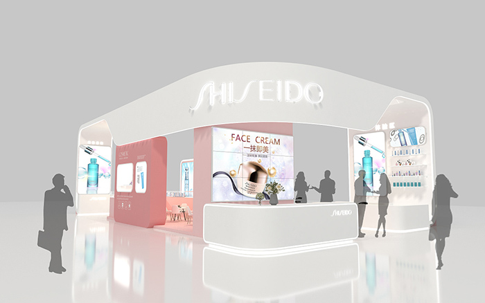 美博會展覽搭建-SHISEIDO-廣州展會設計布置