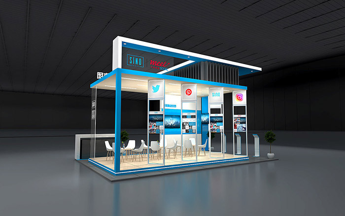 跨境電商展設計-SINO-深圳展會搭建裝修