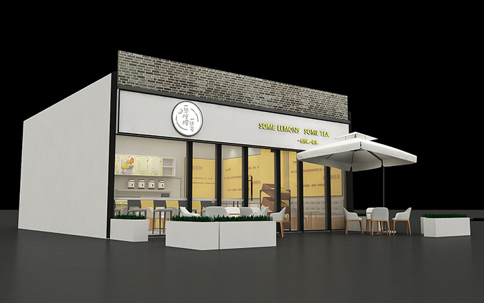 食品飲料展會搭建-一些檸檬一些茶-上海展覽裝修設計