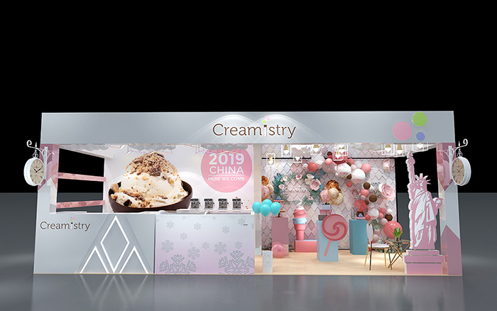 青島展台搭建-creamistry-中冰展會設計
