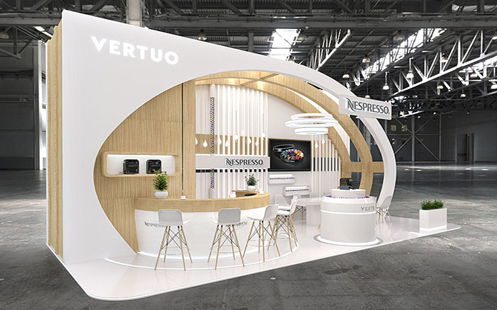 北京展會設計搭建-VERTUO-咖啡展台布展