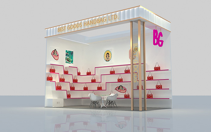 北京展覽會展台搭建-BG-美容化妝品展會設計