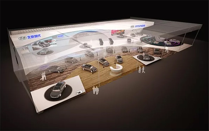 北京現代-廣州汽車展展台設計