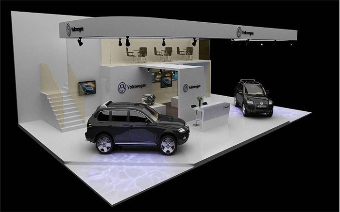 大眾-廣州汽車展展台設計