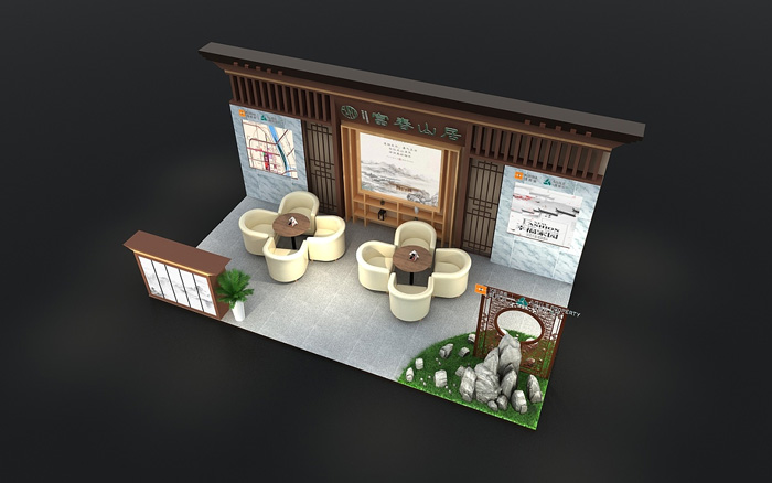 地產展位設計-富春山居-地產外展布置