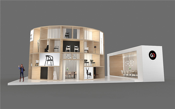 辦公用品展台搭建-GO