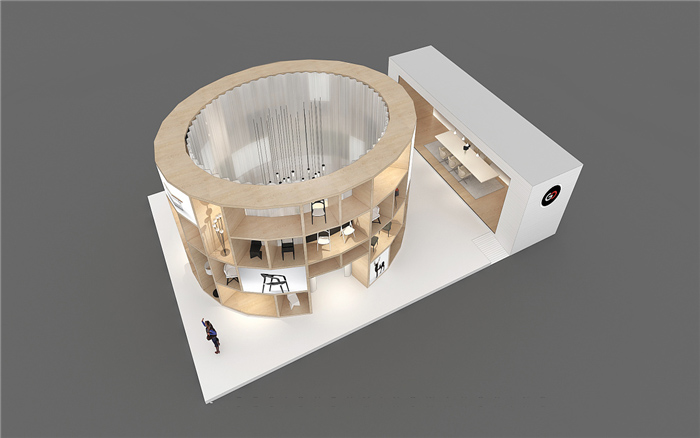 辦公用品展台搭建圖片