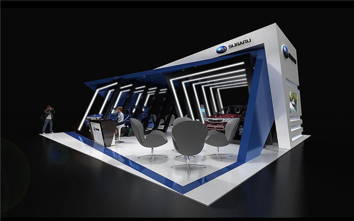北京汽車展台展會裝修