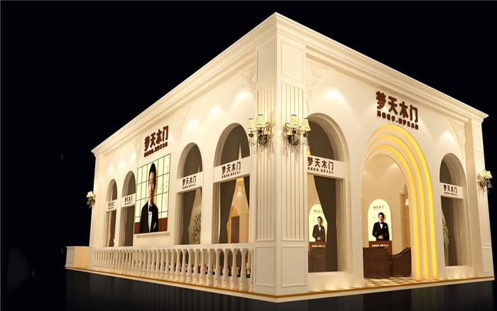 門窗展台搭建-夢天木門