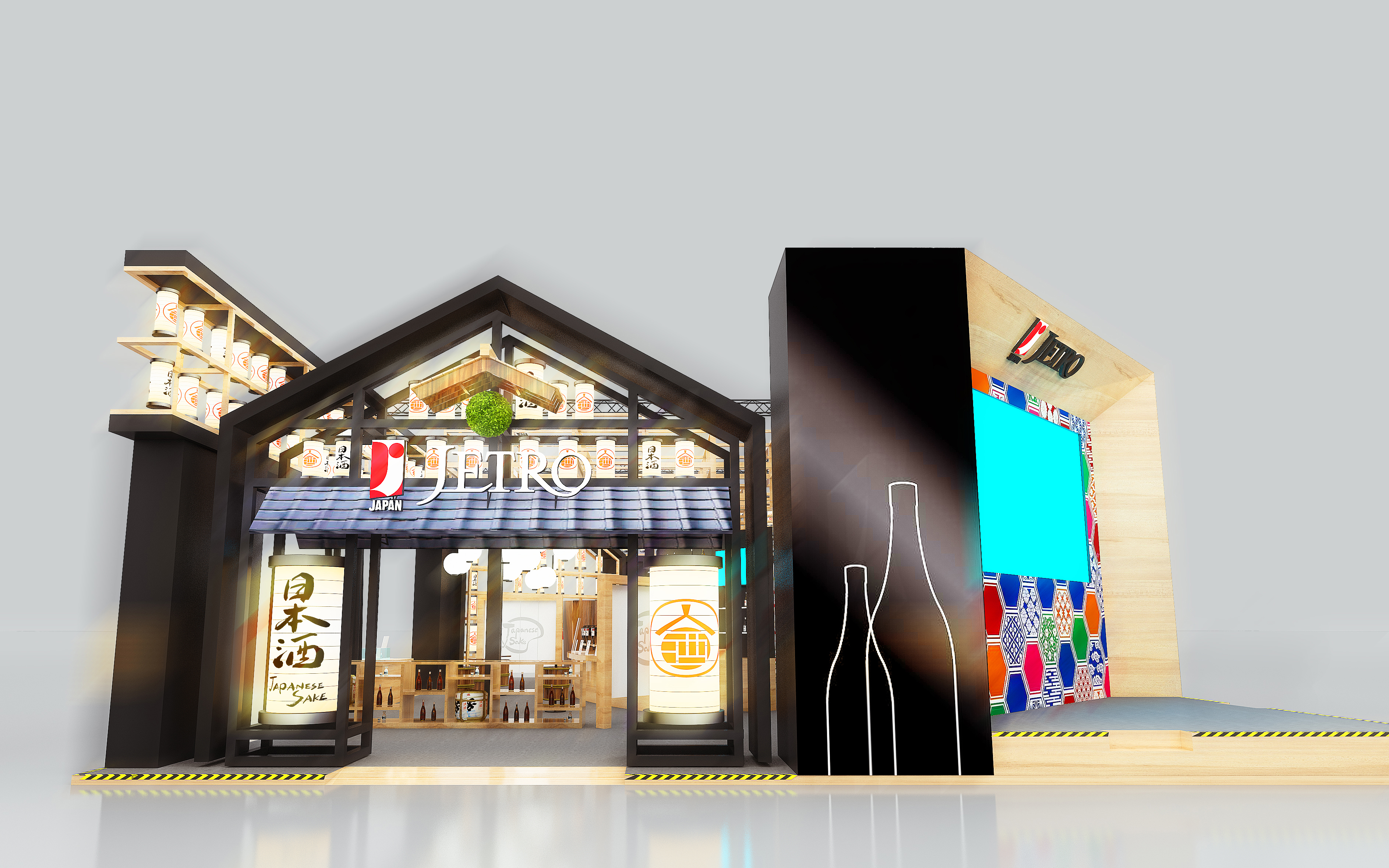 進博會展館搭建圖片