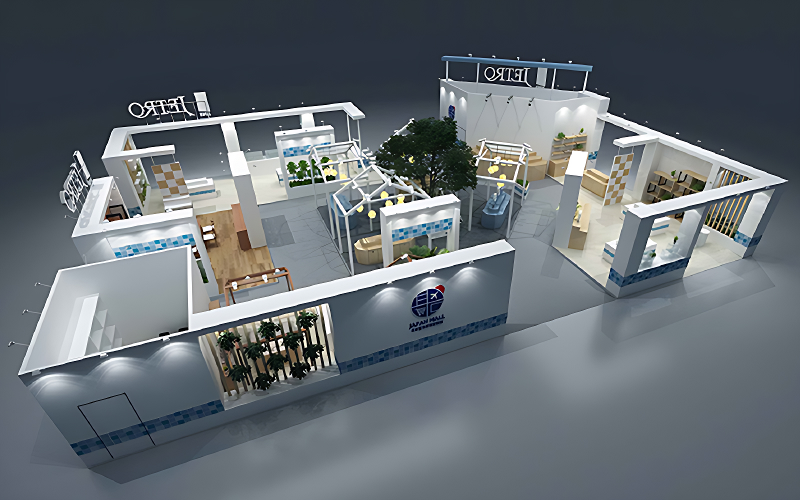 進口博覽會展台搭建圖片