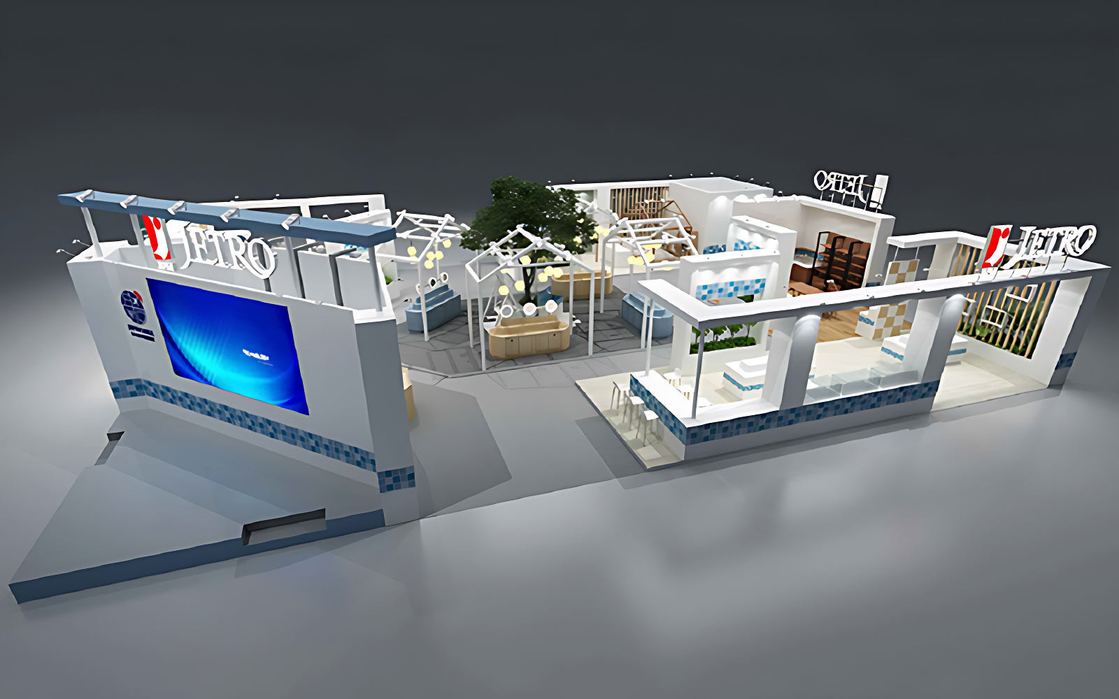 進口博覽會展台搭建圖片