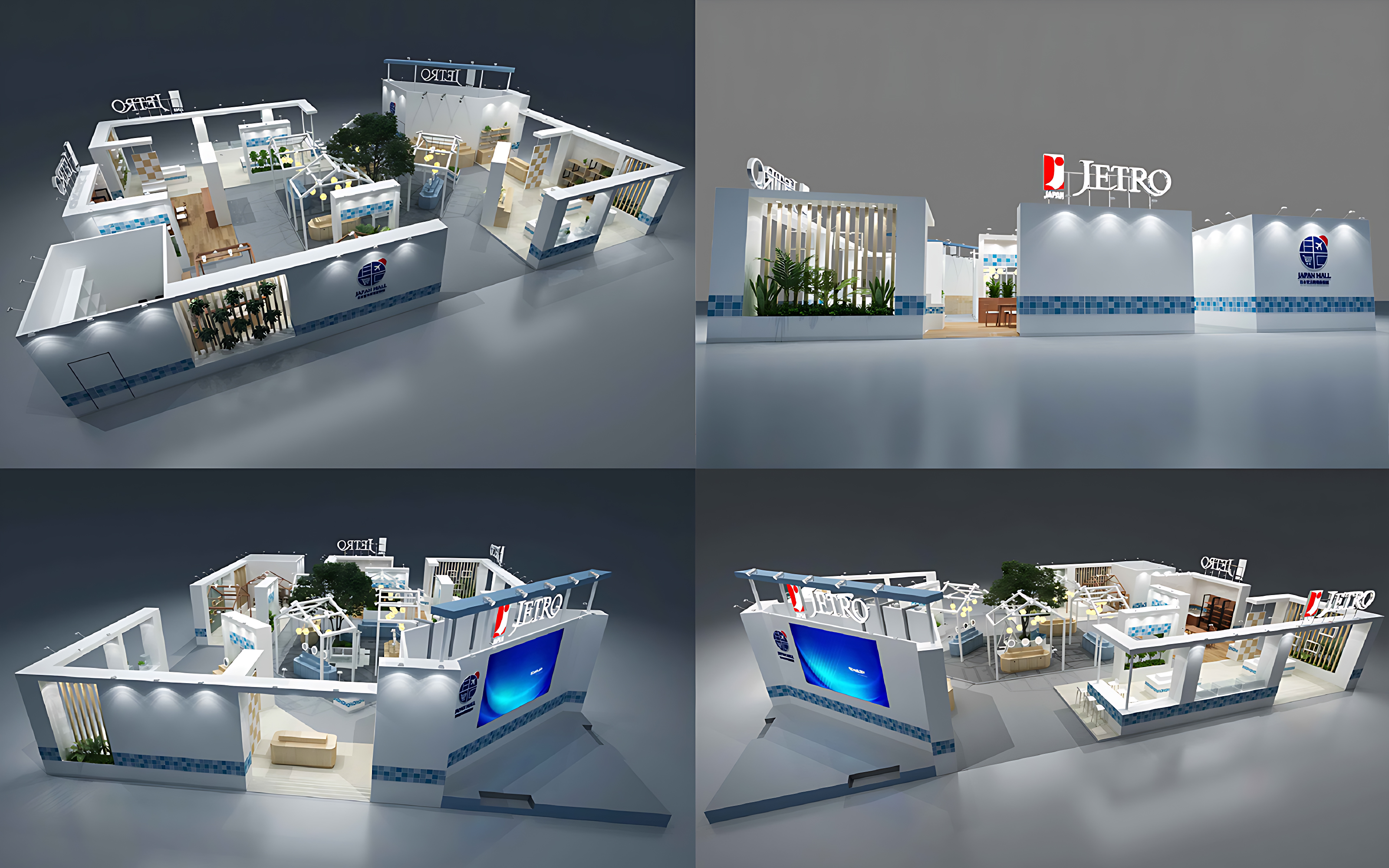 進口博覽會展台搭建圖片