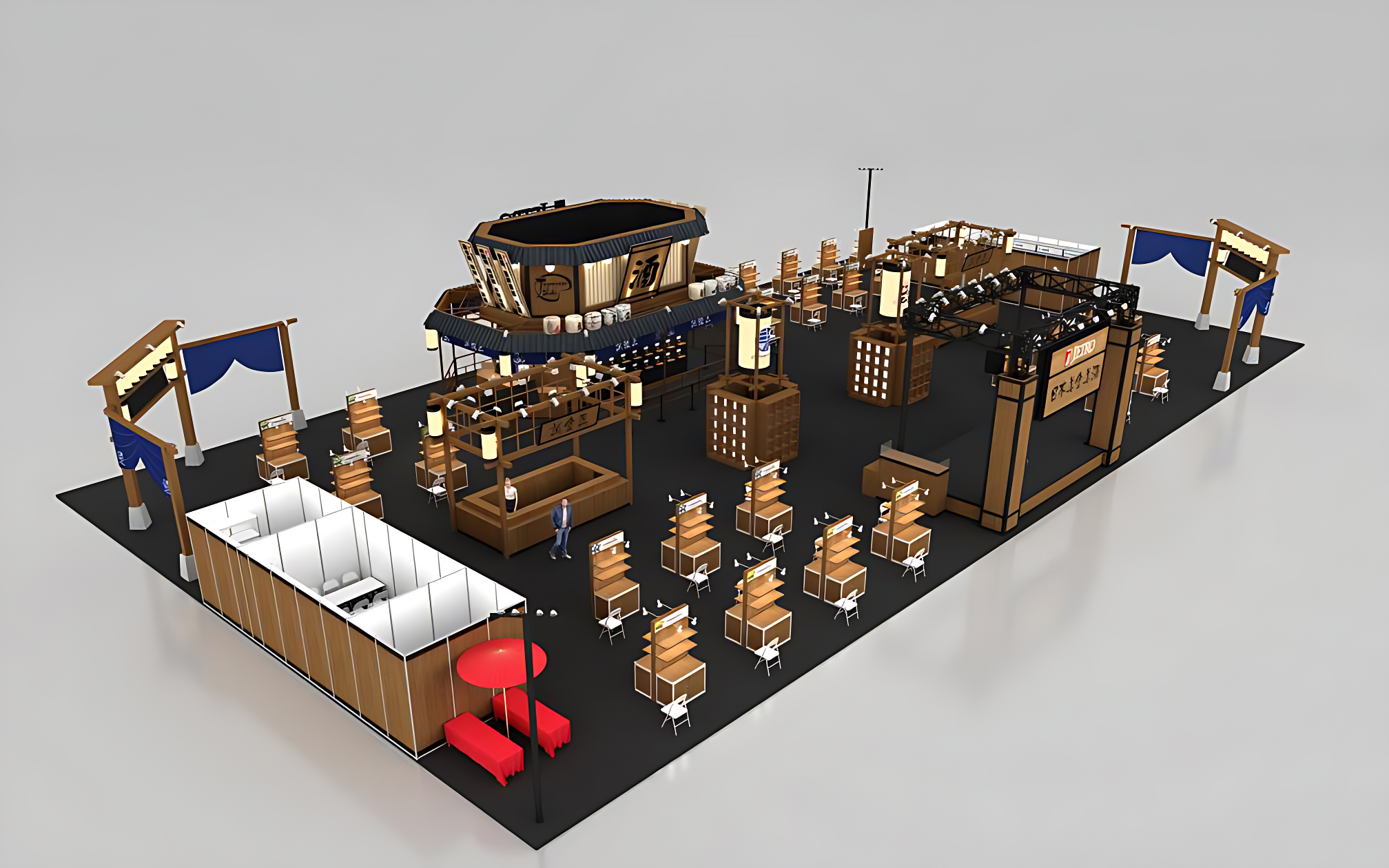 進口博覽會展會搭建圖片