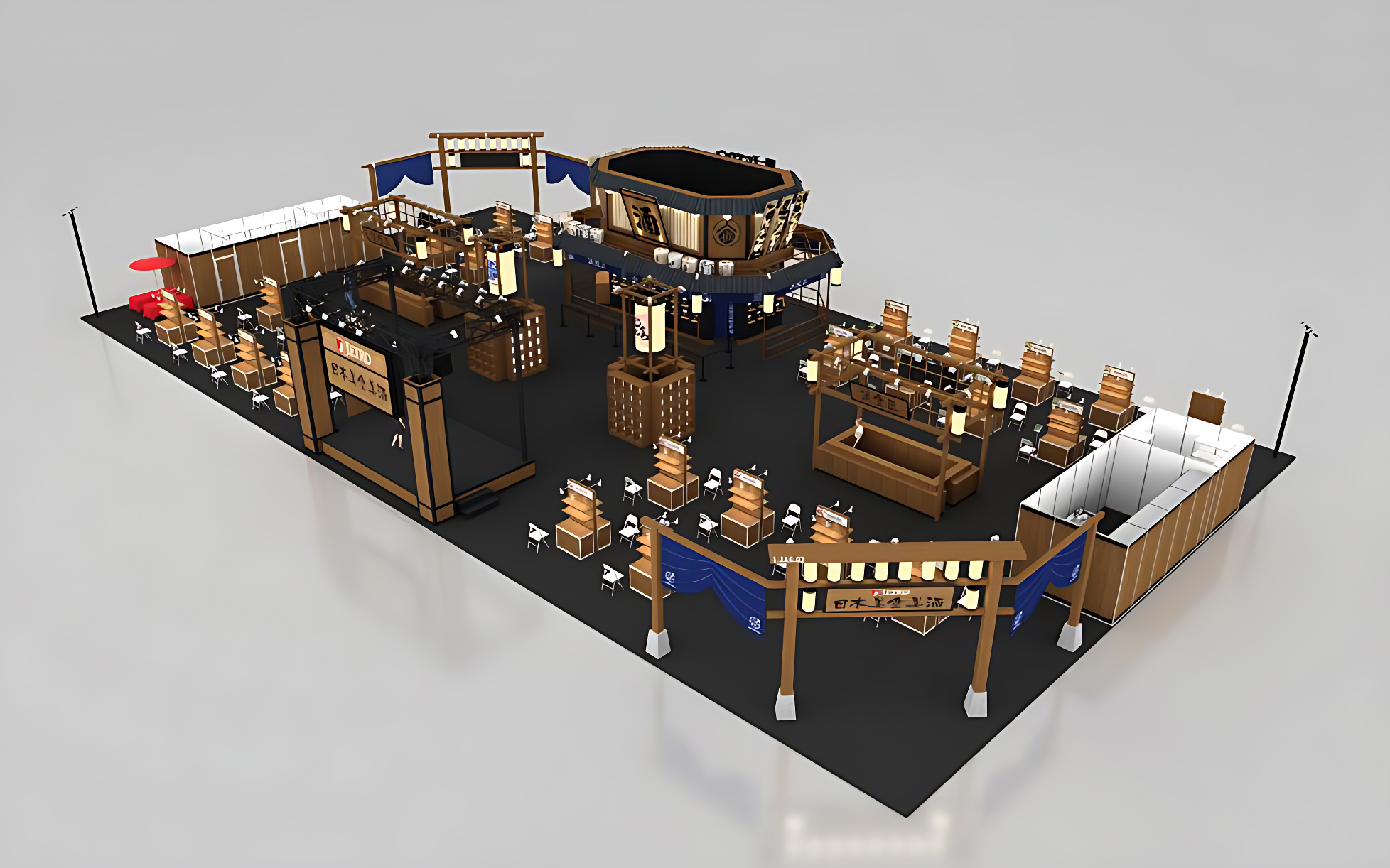 進口博覽會展會搭建圖片