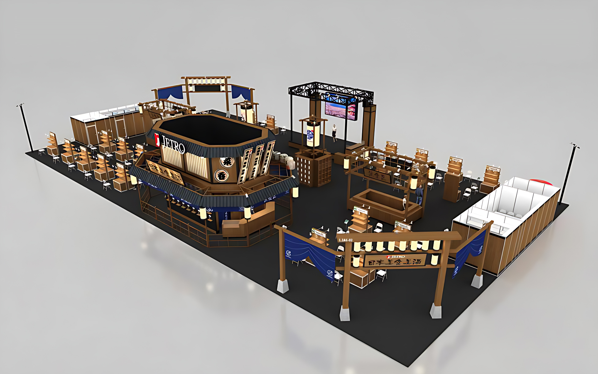 進口博覽會展會搭建圖片