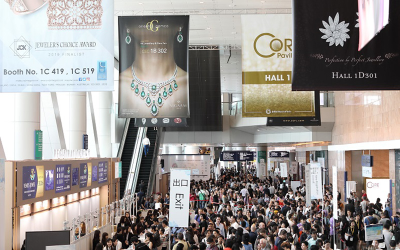 香港珠寶首飾展覽會開幕現場