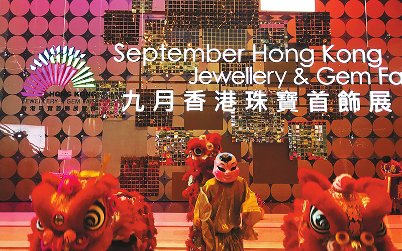 香港珠寶首飾展覽會展台搭建現場